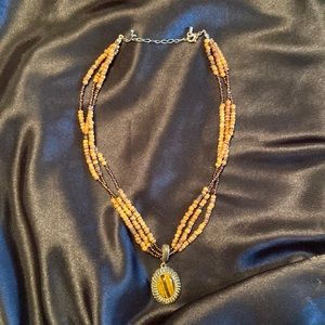 15” Tiger eye necklace costume jewelry